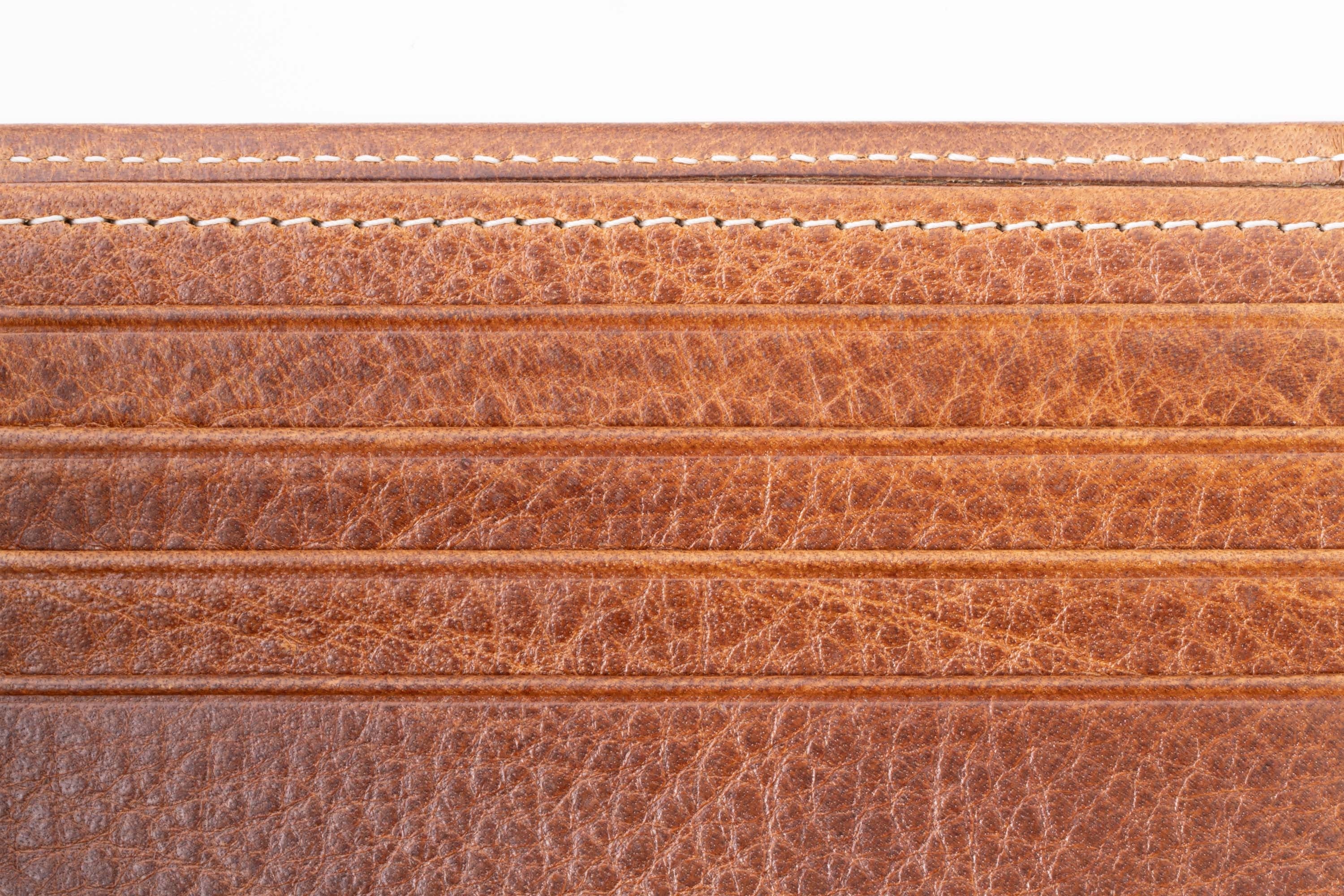 Le Grand 10 Card Saddle Brown Dumont Leather Wallet - Image 11