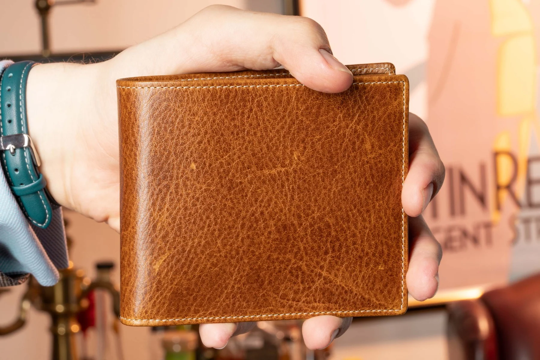 Le Grand 10 Card Saddle Brown Dumont Leather Wallet - Image 15