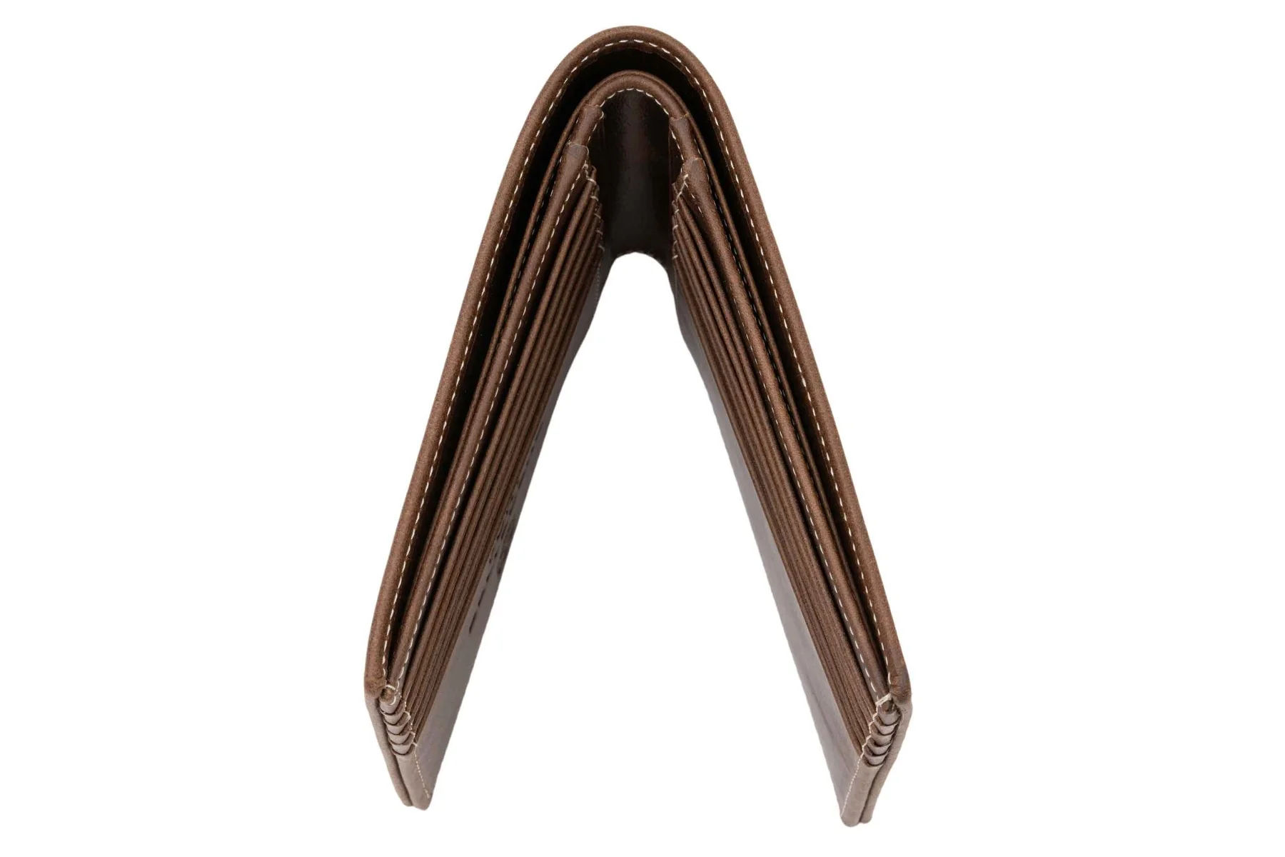 Le Grand 10 Card Antique Mahogany Leather Wallet - Image 3