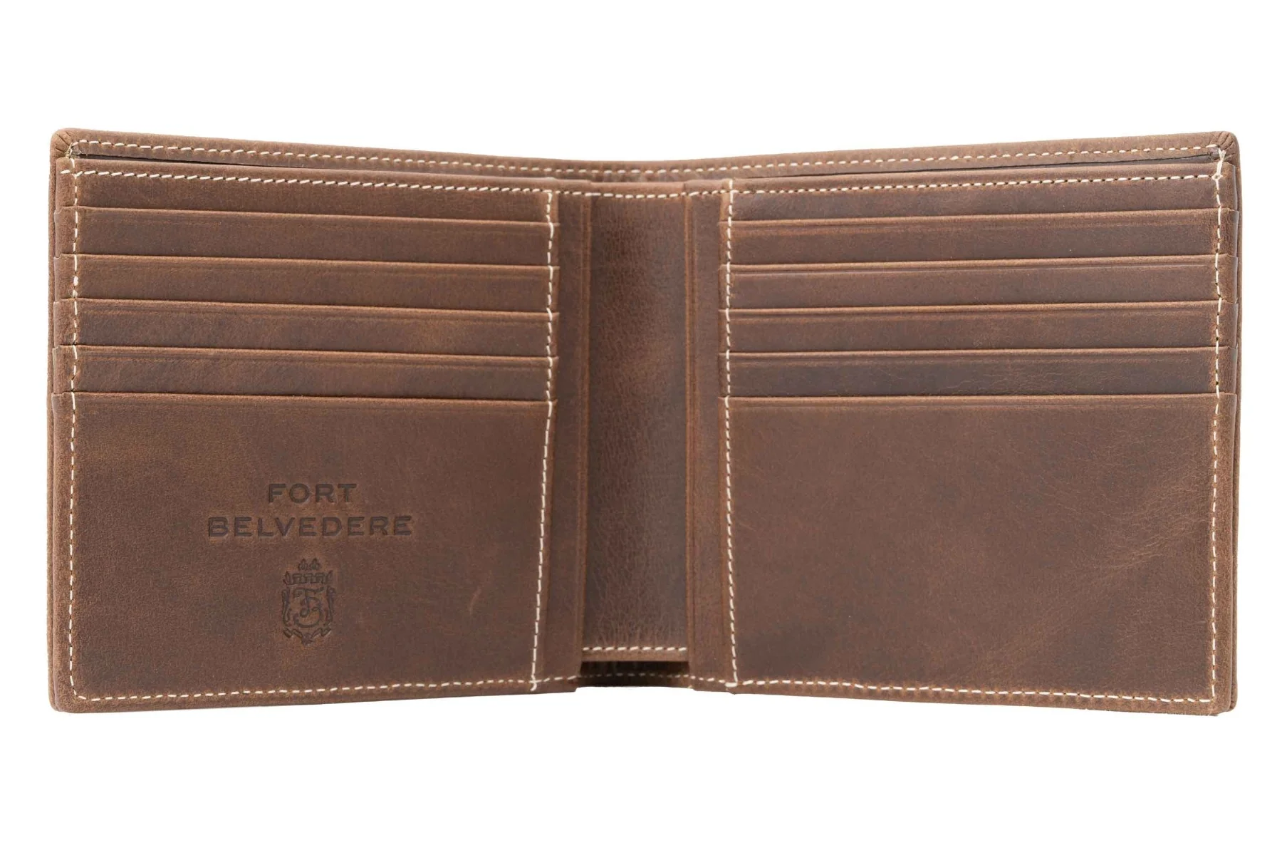 Le Grand 10 Card Antique Mahogany Leather Wallet - Image 4