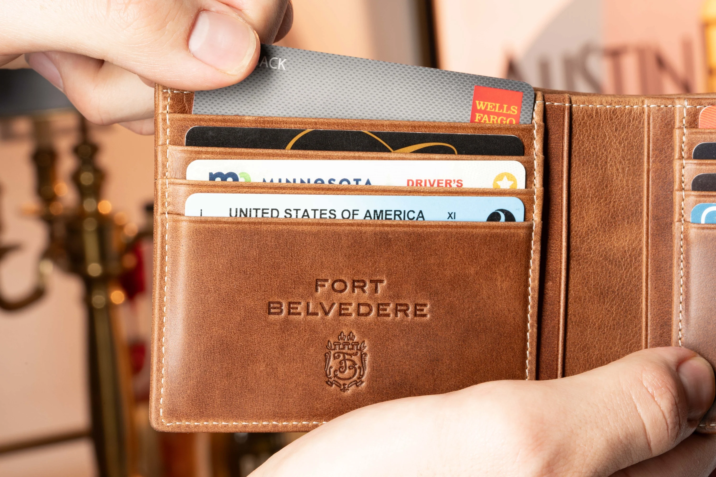 Le Grand 10 Card Saddle Brown Montecristo Leather Wallet - Image 14