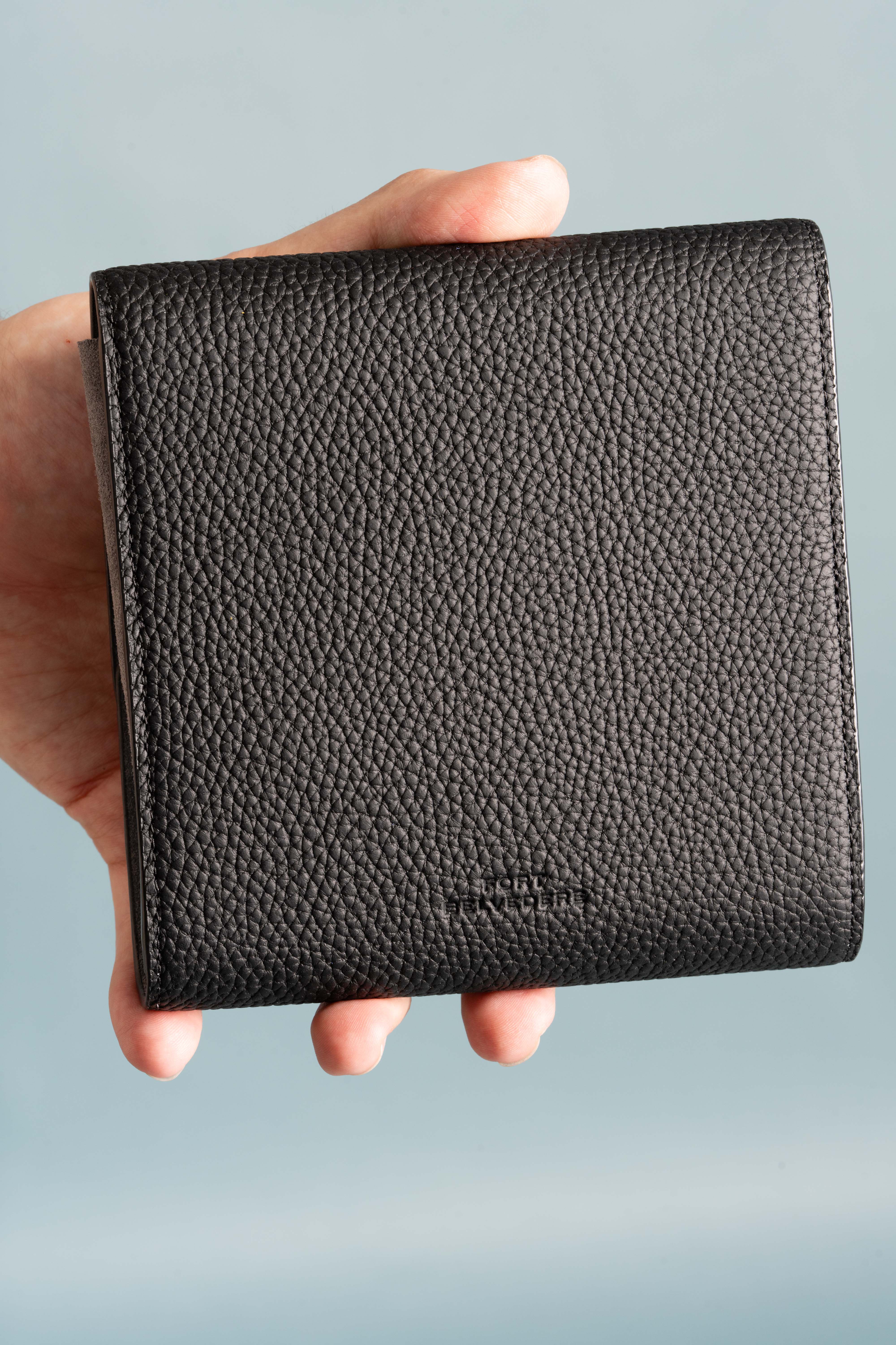3-Watch Black Togo & Gray Suede Leather Watch Case - Image 12