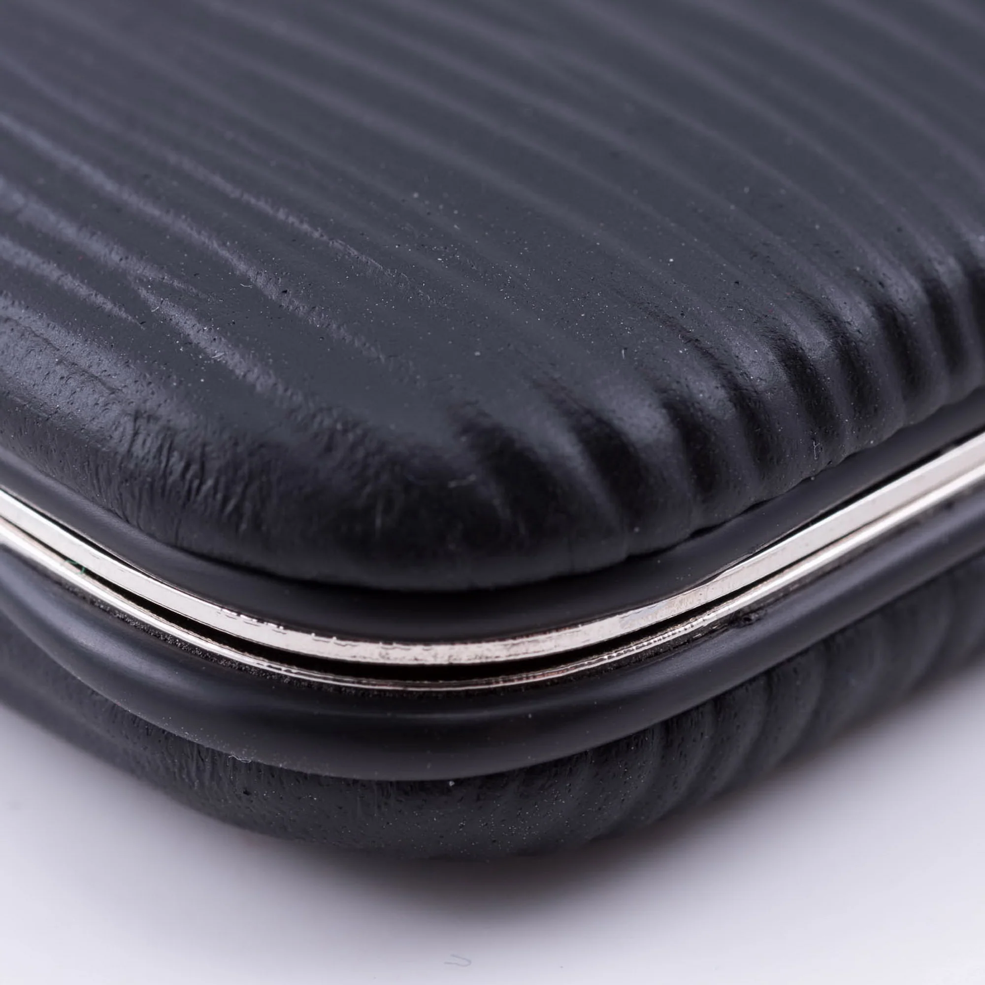 Black & Red Leather Business Card Case - Image 8
