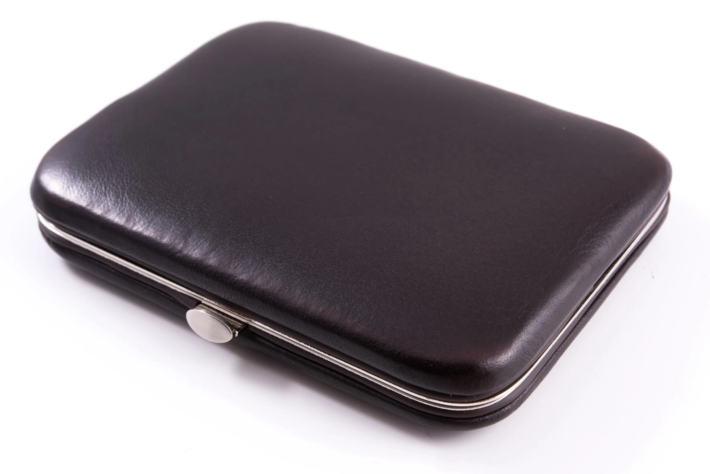 Oxblood & Turquoise Leather Business Card Case - Image 7