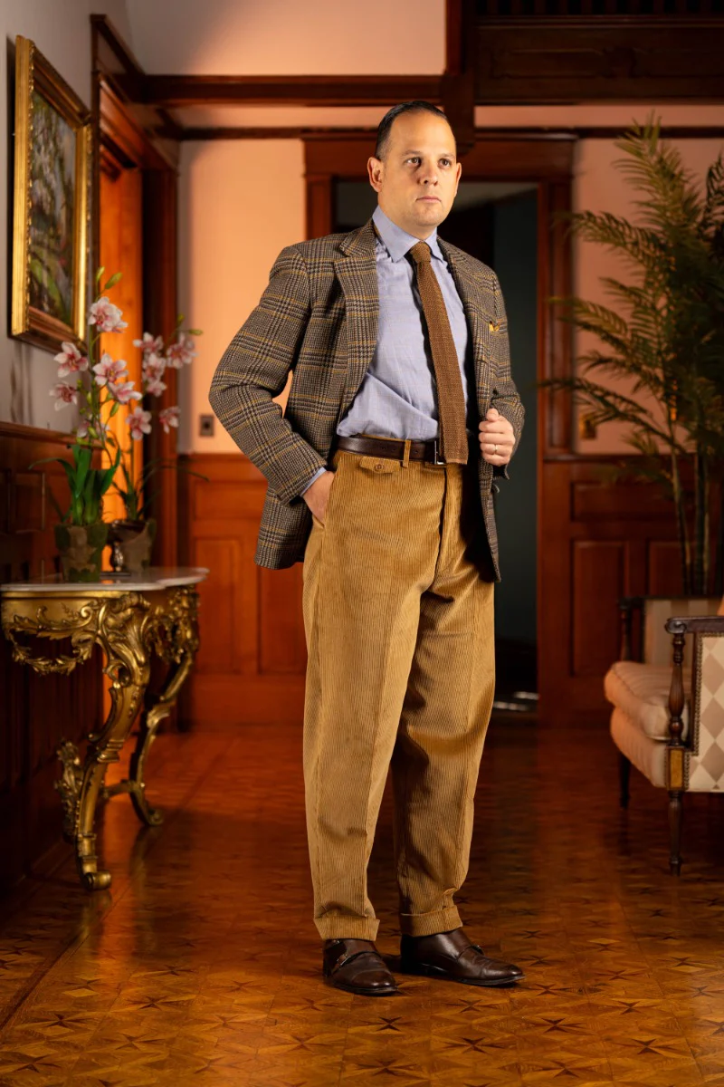 Camel Stancliffe Corduroy Trousers - Image 4