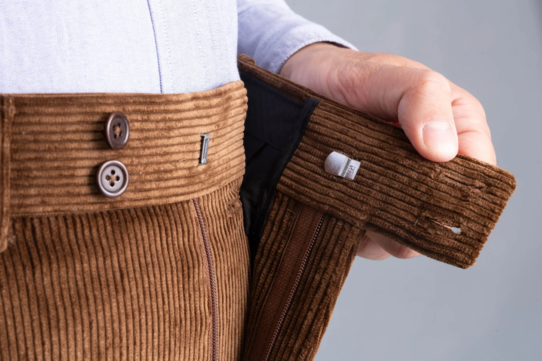 Cognac Stancliffe Corduroy Trousers - Image 9