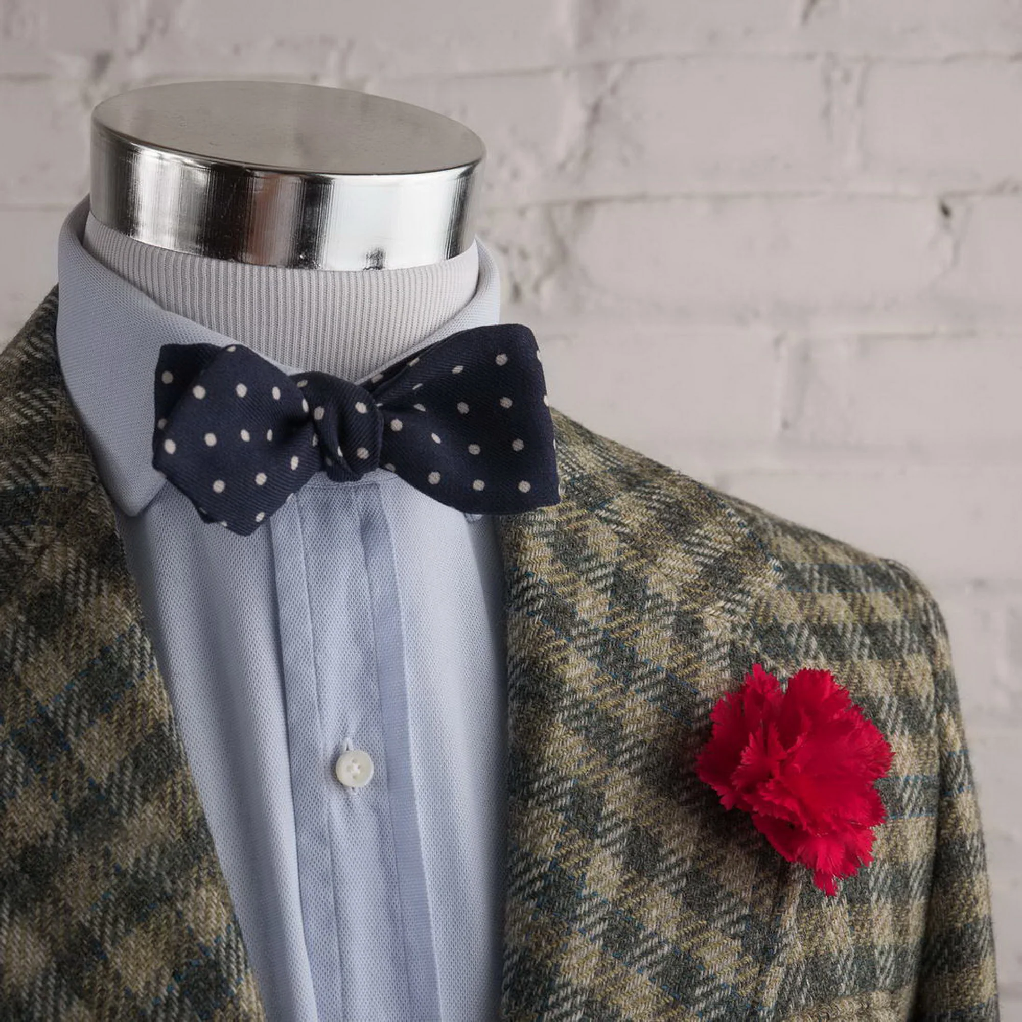 Life-Sized Dark Red Carnation Boutonnière Flower - Image 11