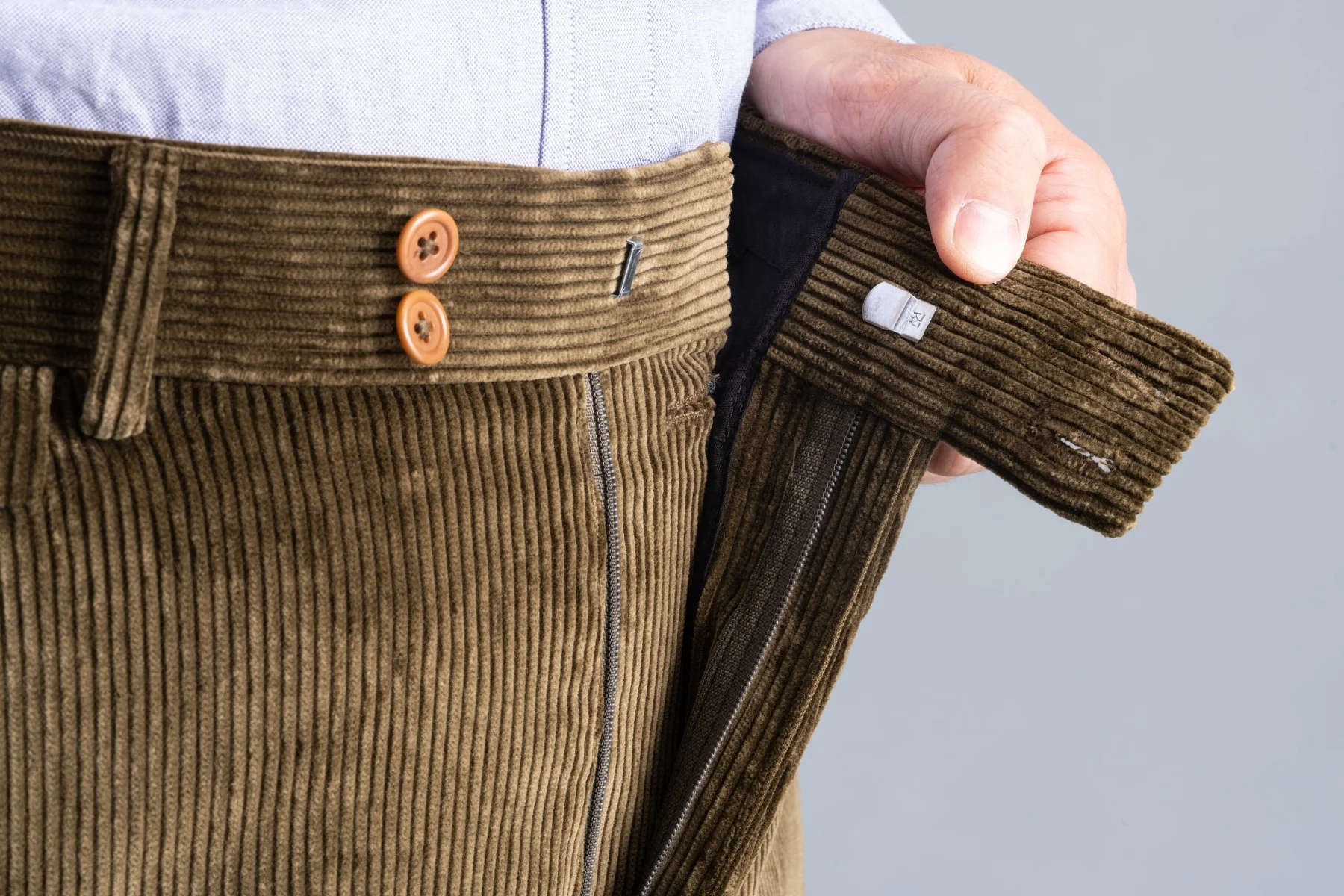 Khaki Drab Stancliffe Corduroy Trousers - Image 6