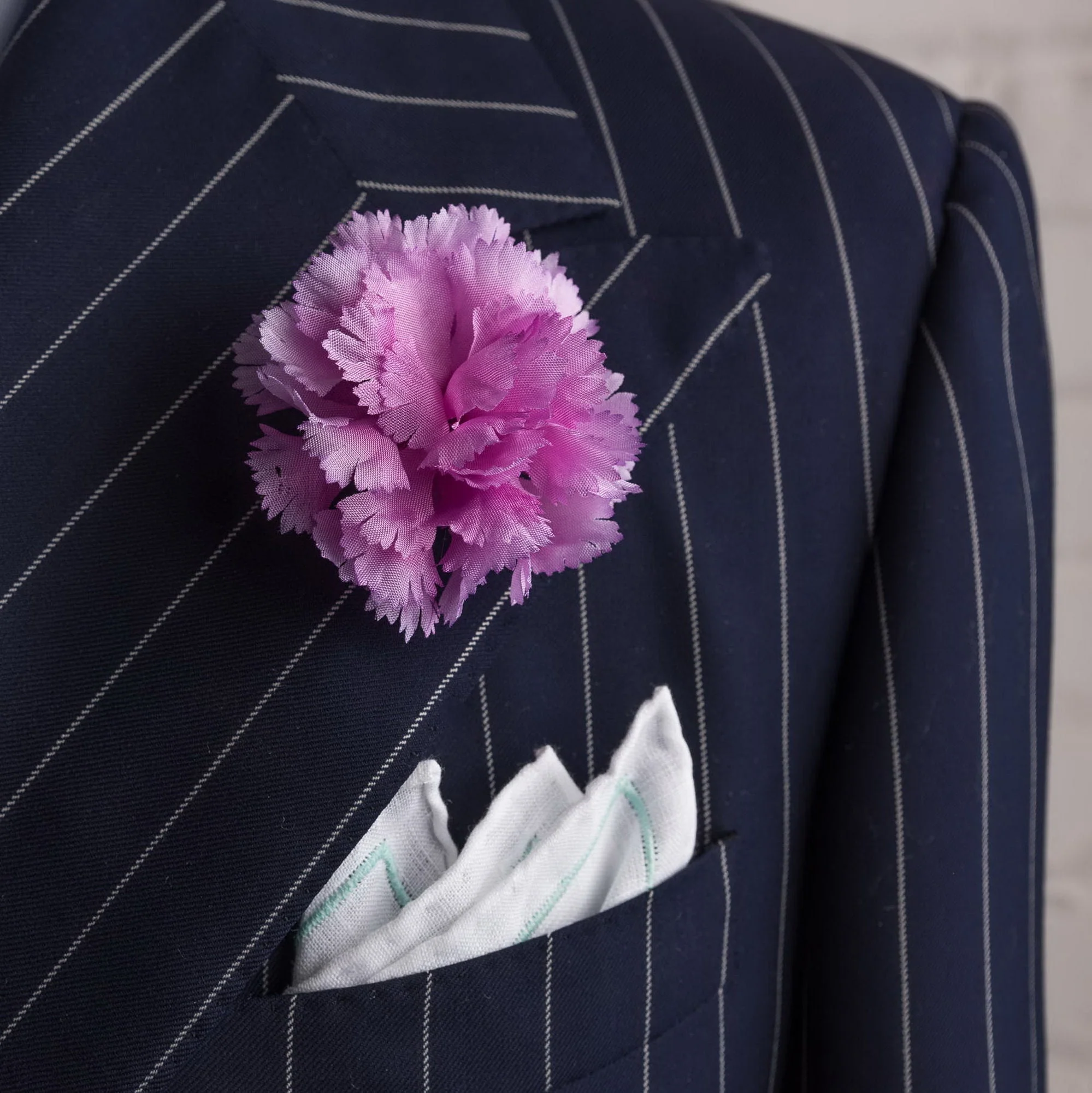 Mini Pink Carnation Silk Boutonnière Flower - Image 8
