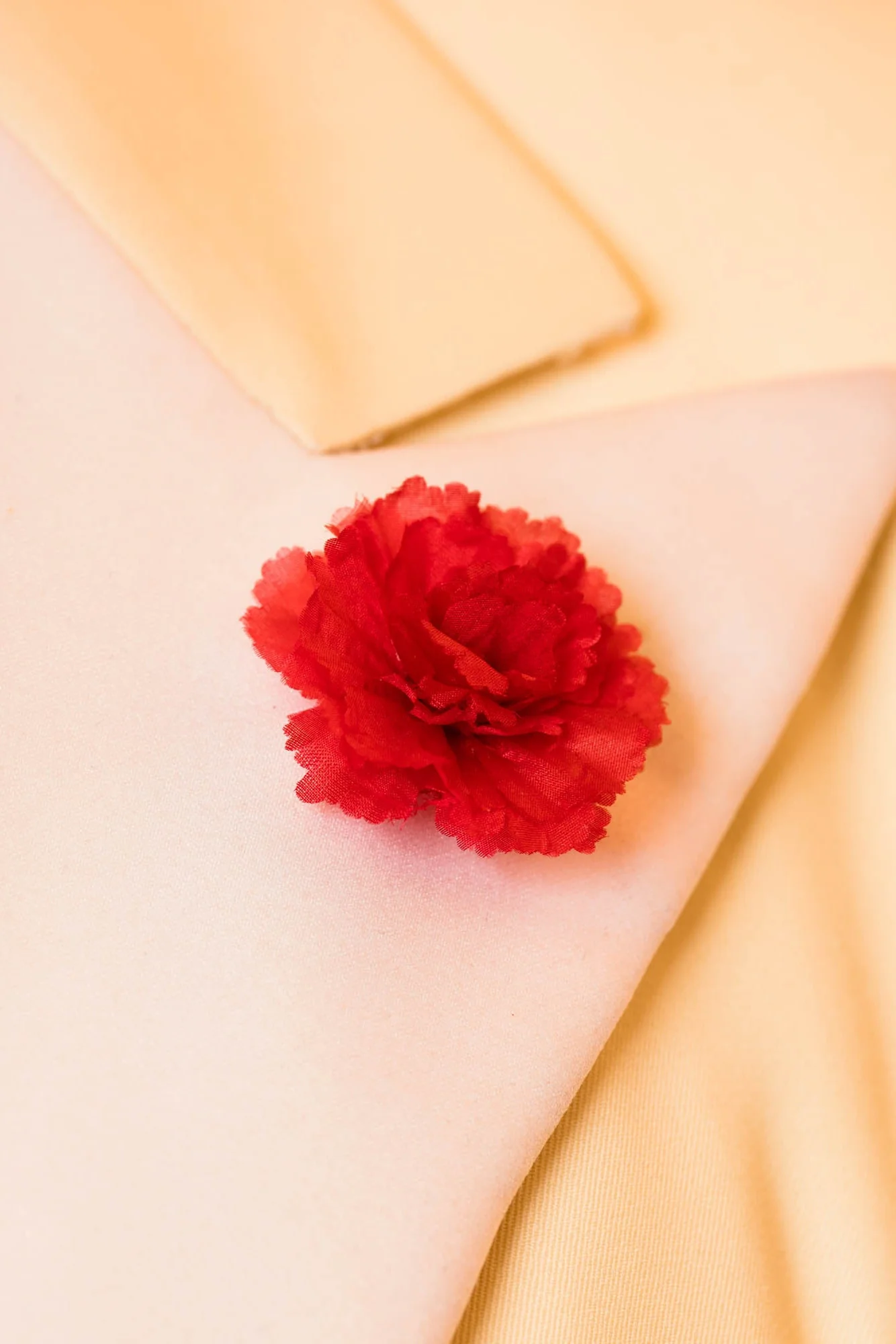 Mini Red Carnation Silk Boutonnière Flower - Image 10