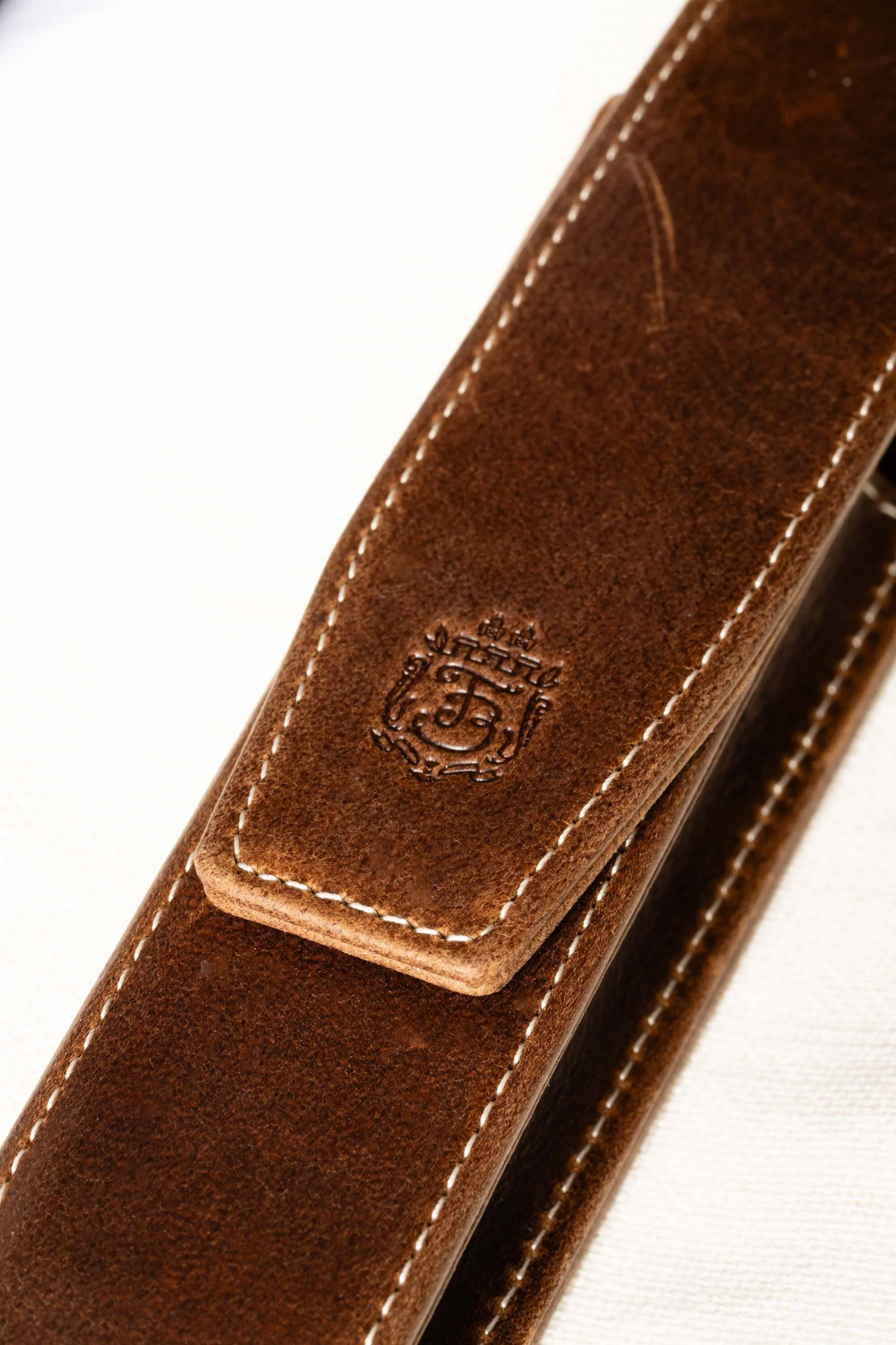 Antique Mahogany Montecristo Leather Pen Case - Image 9