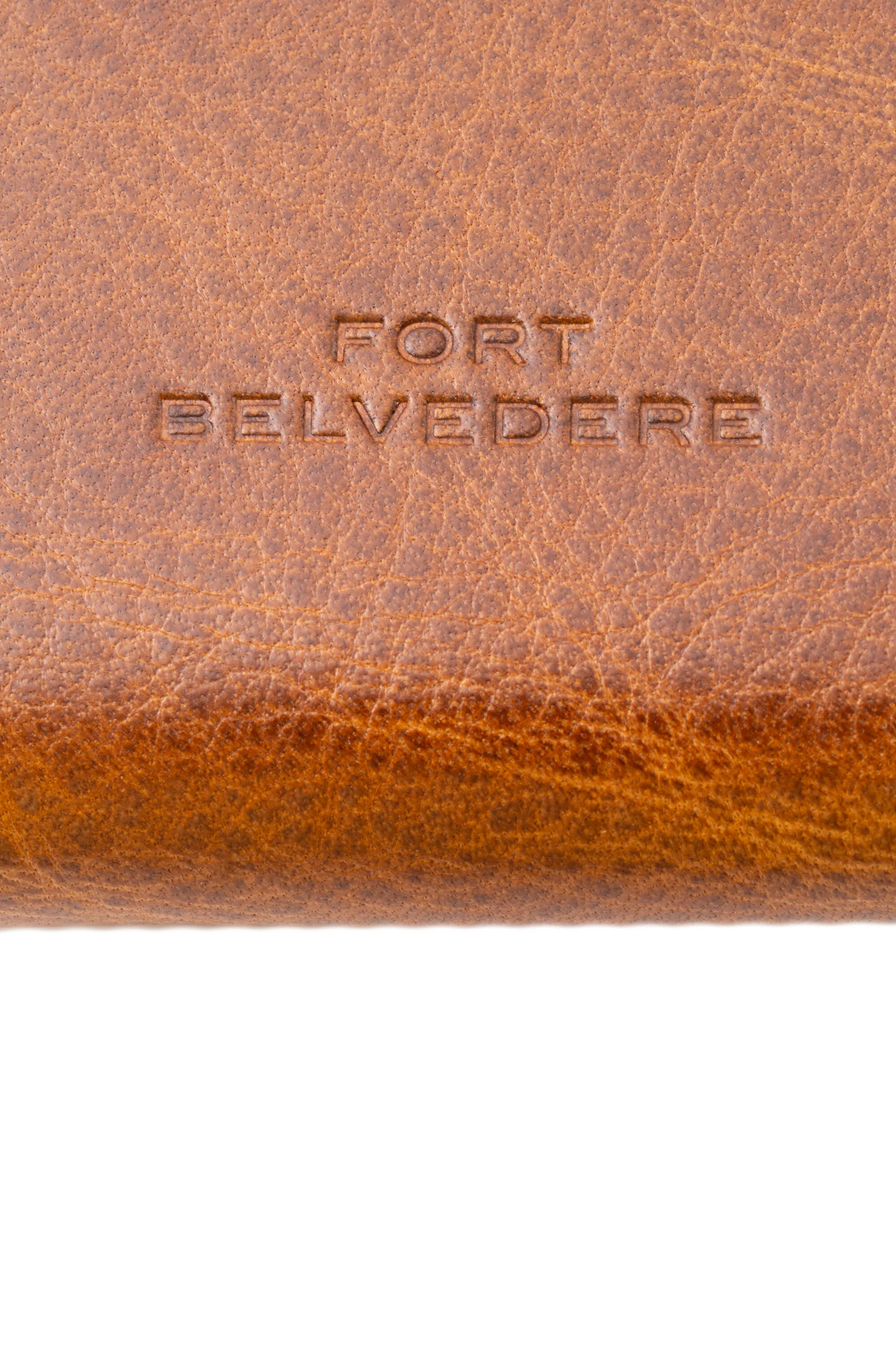 3-Pen Saddle Brown Dumont Full-Grain Leather Pen Case - Image 9