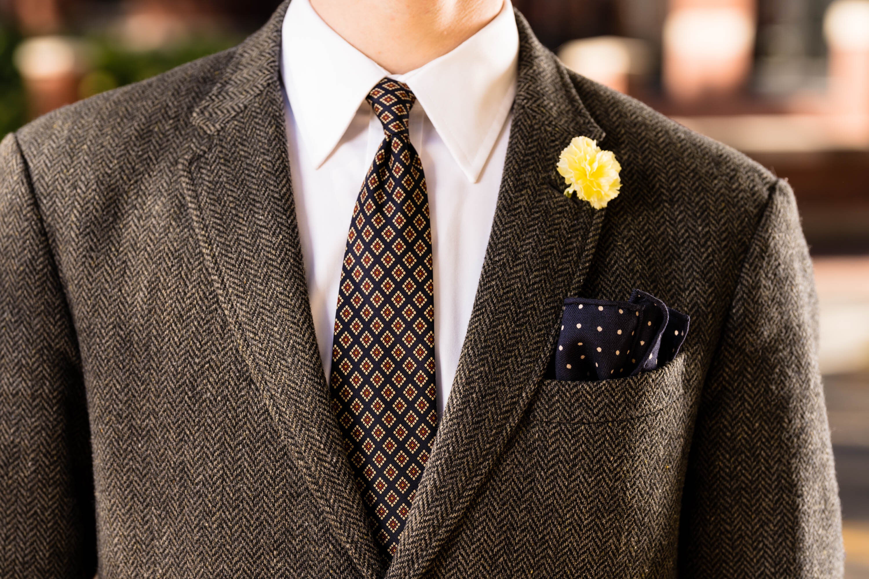 Life-Sized Bright Yellow Carnation Boutonnière Flower - Image 10